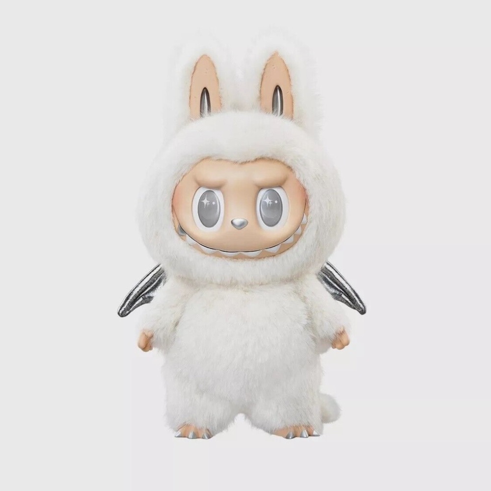 POP MART THE MONSTERS Angel in Clouds Labubu Vinyl Plush White